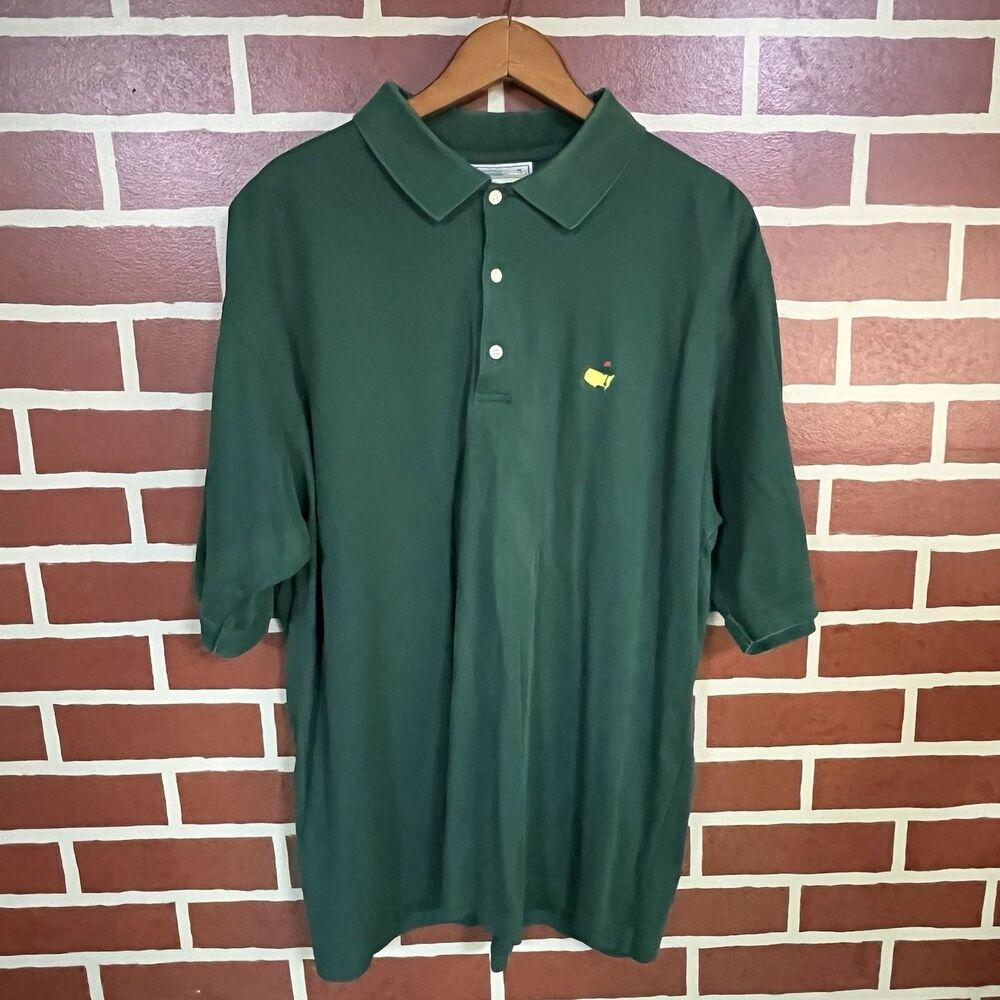 VINTAGE Masters Augusta National Golf Shop Polo Shirt Mens XL Green